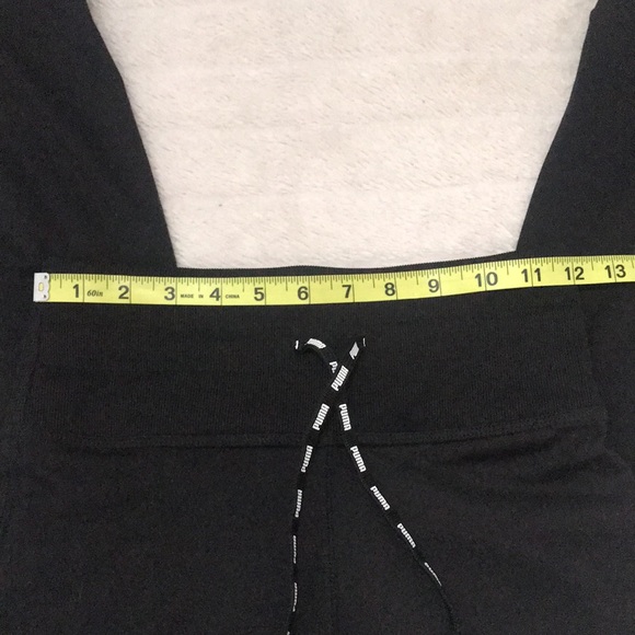 Puma High Waisted Black Leggings with Tie Waist - Picture 2 of 6